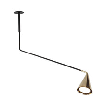 Load image into Gallery viewer, Gordon Telescopic Recessed Flush Mount Ceiling Light in Brushed Brass (31.5-Inch).
