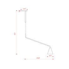 Load image into Gallery viewer, Gordon Telescopic Recessed Flush Mount Ceiling Light - line drawing.
