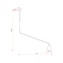 Load image into Gallery viewer, Gordon Telescopic Recessed Flush Mount Ceiling Light - line drawing.
