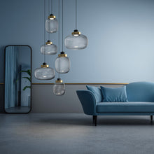 Load image into Gallery viewer, Legier LED Chandelier in living room.
