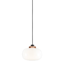 Load image into Gallery viewer, Legier LED Pendant Light in Copper/Opal White Glass (13.78-Inch).
