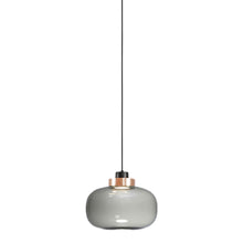 Load image into Gallery viewer, Legier LED Pendant Light in Copper/Smoked Glass (13.78-Inch).
