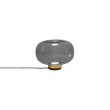 Load image into Gallery viewer, Legier LED Table Lamp in Brushed Brass/Smoked Glass (13.78-Inch).

