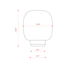 Load image into Gallery viewer, Legier LED Table Lamp - line drawing.
