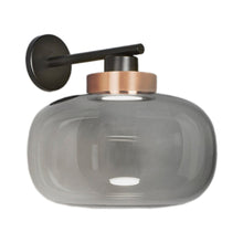 Load image into Gallery viewer, Legier LED Wall Light in Copper/Smoked Glass (13.78-Inch).
