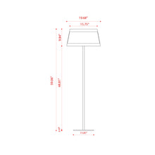 Load image into Gallery viewer, Lilly Floor Lamp - line drawing.
