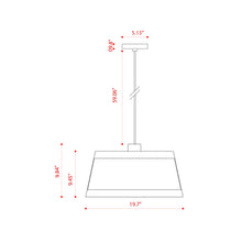Load image into Gallery viewer, Lilly Pendant Light - line drawing.
