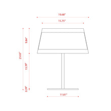 Load image into Gallery viewer, Lilly Table Lamp - line drawing.
