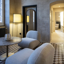 Load image into Gallery viewer, Macao Floor Lamp in living room.
