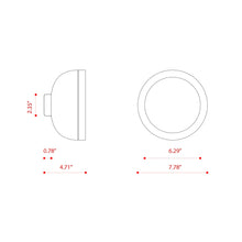 Load image into Gallery viewer, Molly LED Ceiling / Wall Light - line drawing.
