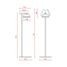 Load image into Gallery viewer, Molly LED Floor Lamp - line drawing.
