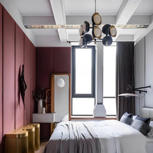 Load image into Gallery viewer, Muse Chandelier in bedroom.
