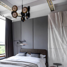 Load image into Gallery viewer, Muse Chandelier in bedroom.
