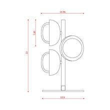 Load image into Gallery viewer, Muse Table Lamp - line drawing.
