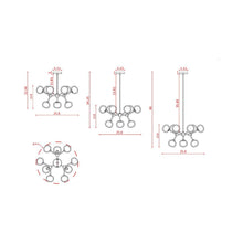 Load image into Gallery viewer, Nabila Chandelier - line drawing.
