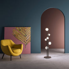 Load image into Gallery viewer, Nabila Floor Lamp in living room.
