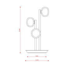 Load image into Gallery viewer, Nabila Multi Light Table Lamp - line drawing.
