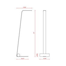 Load image into Gallery viewer, Nastro LED Floor Lamp - line drawing.
