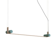 Load image into Gallery viewer, Nastro LED Pendant Light in Eggshell/Greenish-grey.
