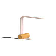 Load image into Gallery viewer, Nastro Open LED Table Lamp in Eggshell/Ash.

