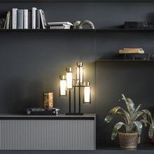 Load image into Gallery viewer, Osman Table Lamp in living room.
