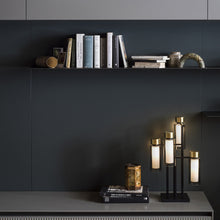 Load image into Gallery viewer, Osman Table Lamp in living room.

