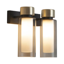 Load image into Gallery viewer, Osman Wall Light in Black Chrome/Smoked Glass (2-Light).

