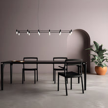 Load image into Gallery viewer, Quadrante Chandelier in dining room.
