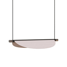 Load image into Gallery viewer, Thula LED Pendant Light in Satin Nickel (Beige Leather/40.94-Inch).
