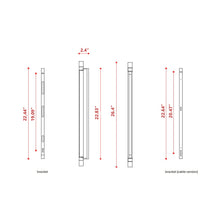 Load image into Gallery viewer, Thula Orientable LED Wall Light - line drawing.

