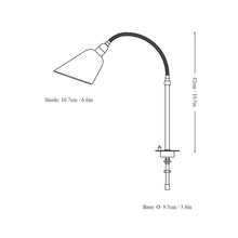 Load image into Gallery viewer, Bellevue AJ11 Plug-In Table Lamp - line drawing.
