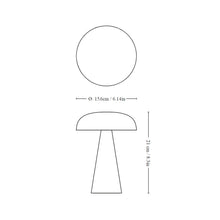 Load image into Gallery viewer, Como SC53 Portable Table Lamp - line drawing.
