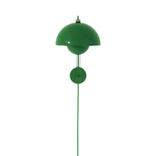 Load image into Gallery viewer, Flowerpot VP8 Wall Light in Signal Green.
