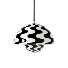 Load image into Gallery viewer, Flowerpot VP Pendant Light in Black/White (9.1-Inch).
