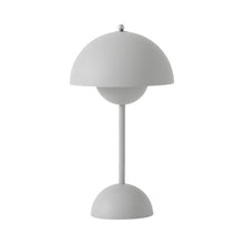 Load image into Gallery viewer, Flowerpot VP9 Portable Table Lamp in Matt Light Grey.
