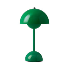 Load image into Gallery viewer, Flowerpot VP9 Portable Table Lamp in Signal Green.
