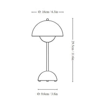 Load image into Gallery viewer, Flowerpot VP9 Portable Table Lamp - line drawing.
