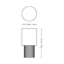Load image into Gallery viewer, Manhattan SC52 Portable Table Lamp - line drawing.
