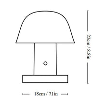 Load image into Gallery viewer, Setago JH27 Portable Table Lamp - line drawing.
