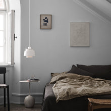 Load image into Gallery viewer, Utzon JU1 Pendant Light in bedroom.
