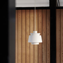 Load image into Gallery viewer, Utzon JU1 Pendant Light in living room.
