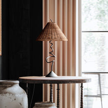 Load image into Gallery viewer, Alaric Table Lamp in living room.
