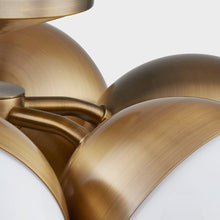 Load image into Gallery viewer, Cupertino Semi Flush Mount Ceiling Light in Detail.
