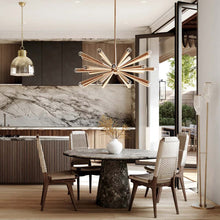 Load image into Gallery viewer, Geyser Floor Lamp in living room.
