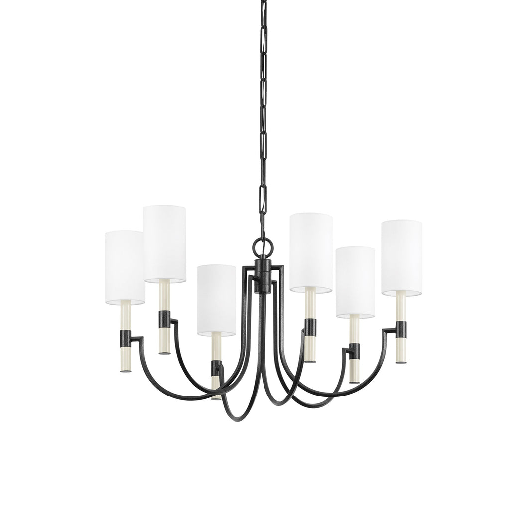 Gustine Chandelier in Forged Iron (Small).