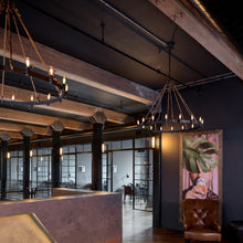 Load image into Gallery viewer, Pike Place Chandelier in living room.
