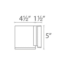 Load image into Gallery viewer, Tuble Vertical Outdoor LED Wall Light - line drawing.
