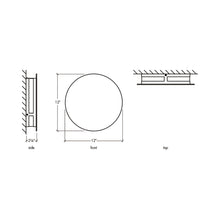 Load image into Gallery viewer, Fortis 1839 Outdoor LED Wall Light - line drawing.
