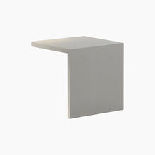 Load image into Gallery viewer, Empty Outdoor LED Floor Lamp in Lacquered Concrete Grey (17.75-Inch).
