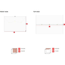 Load image into Gallery viewer, Plusminus LED Pendant Light - line drawing.
